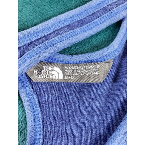 The North Face Top Size Medium Womens Blue Performance Athletic Race Day Logo - Picture 3 of 7